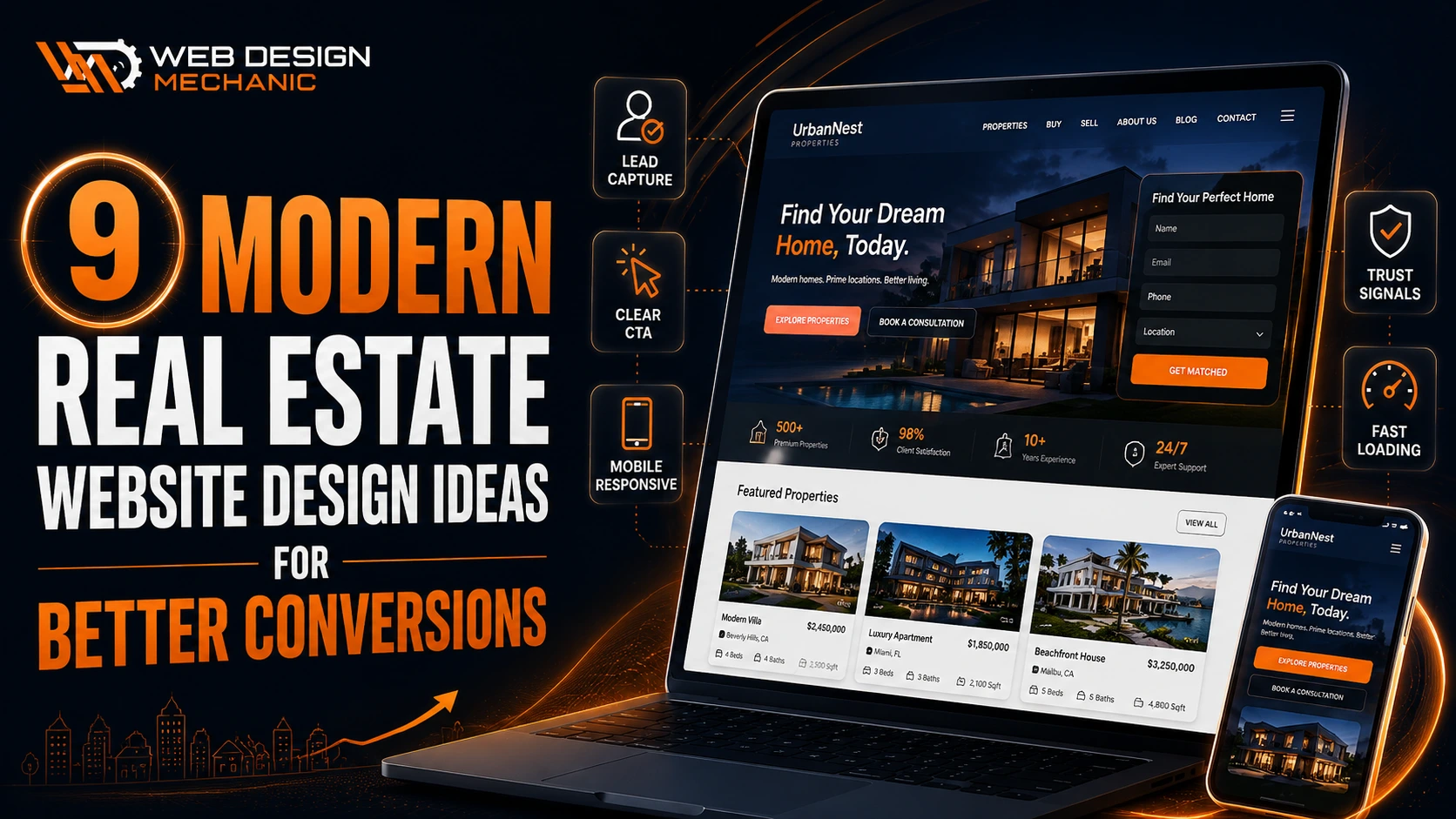 9 Modern Real Estate Website Design Ideas