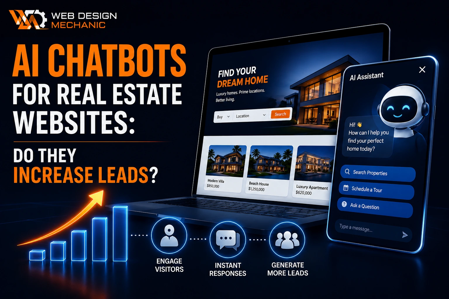 AI Chatbots for Real Estate Websites: Do They Increase Leads?